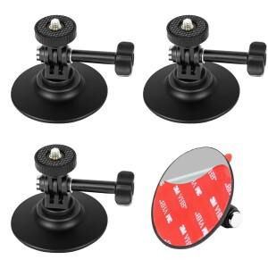 EMART 카메라 마운트(66MM) 스탠드 3M 접착 테이프 차량용 1/4나사 인스타 360 X5/X4/X3/ONE X2/DJI