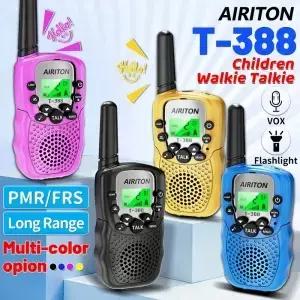 2개 세트 AIRITON T388 용 워키토키 PMR/FRS HD 사운드 0가지 호출음 장거리 휴대용 양방향 무전기
