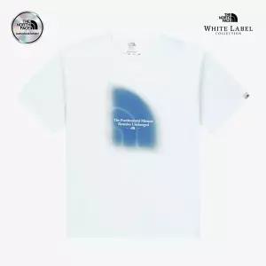 매장정품 노스페이스 THE NORTH FACE NT7UR13J 화이트라벨 미스티 로고 반팔 라운