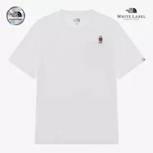 매장정품 노스페이스 THE NORTH FACE NT7UR22K 화이트라벨 포켓 EX 반팔 라운드티