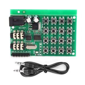 AE11A04 DTMF 모듈 오디오 보드 24VDC 음성 인코딩 송신기 MCU 인터페이스 48X1 57X0 51인치 5MM 포함