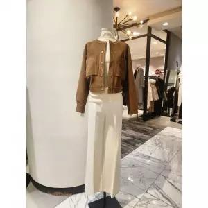수량한정 [지고트] 라운드넥 페이크 레더 자켓 JS2B3LTT41 2746059