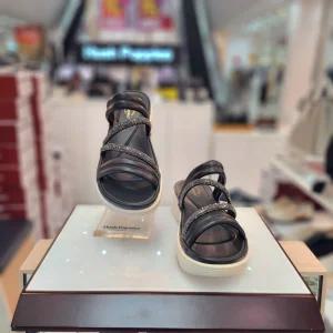 허시파피여성 발 편한경량 4cm 컴포트 웨지힐 스트랩 슬리퍼 3f260357_CA2600551