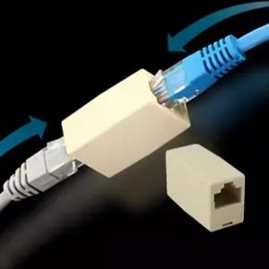 케이블 커플러 랜선 네트워크커넥터 연장 RJ45 젠더 커넥터 서치A
