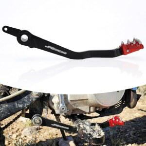 대부분의 49-125cc XR CRF CR PW와 중국식 더트 피트 바이크를 위한 오토바이 리어 브레이크 페달 접이식 풋 레버, RED