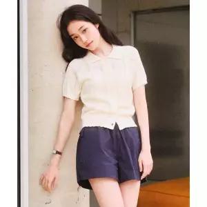 LEE 우먼 스카시 카라 가디건 아이보리 105773