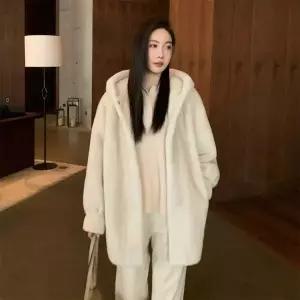 롱코트 털 겨울 아우터 여성털코트 코트 여성 겨울여성코트