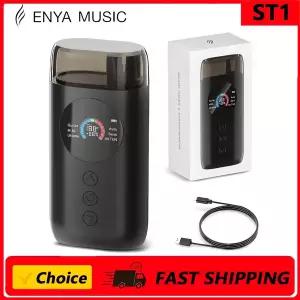 Enya 스마트 자동 기타 튜너 풀 컬러 LCD 화면 - 메트로놈 및 스트링 와인더 일렉트릭 어쿠스틱 기타용