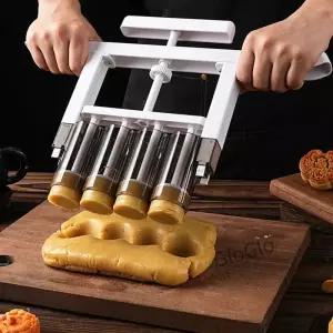 손으로 누르면 채우는 기계 Mooncake 분리기 복숭아 과자 분배기 반죽 정량 베이킹 금형 주방 도구