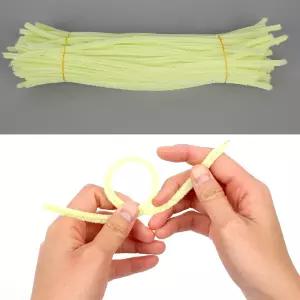 어린이집 유아미술 만들기재료 공예철사 털실철사 연두색 30cm 100개입