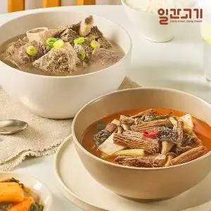 [NS홈쇼핑][일간고기] 든든 한 끼 갈비탕 3팩+차돌 들깨 육개장 3팩[36049415]