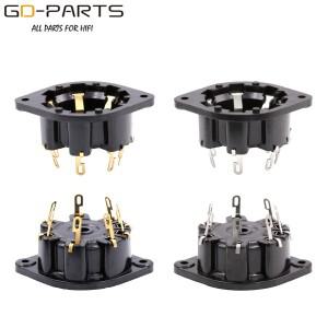 1PC 섀시 마운트 8pin P8A 플라스틱 튜브 소켓 AD1 EL5 AZ4 EF1 EF6 EL8 EL3 Hifi DIY 빈티지 앰프