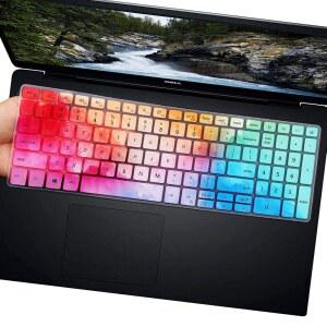 DELL G15 5510 5515 게이밍 노트북용 키보드 커버 INSPIRON /VOSTRO 15 3000 3501 3505 3593 5501 5502 7590 7591 5590 7500 15.6 17.3 스킨 컬러풀