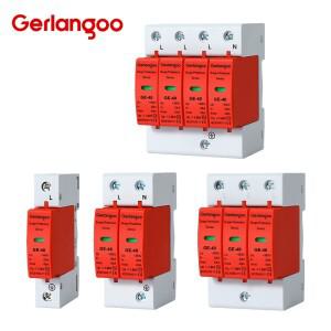 주택 AC 385V SPD 번개 서지 보호기 2P 3P 4P  PV 저전압 피뢰기 장치20KA-60KA 보호용 옵션 포함