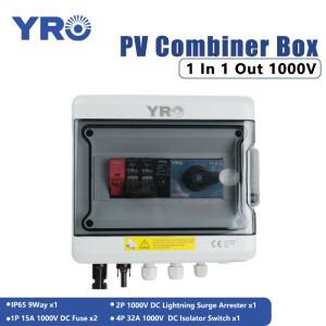 발전 PV 컴바이너 박스 번개 보호 퓨즈 아이솔레이터 스위치 IP65 9 웨이 1 입력 출력 DC1000V