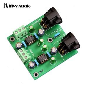 Hifi 조립 DRV134PA 2.0 듀얼 채널 싱글 엔드 언밸런스-밸런스 컨버터 완료 보드 DIY 앰프 모듈 ± 12V