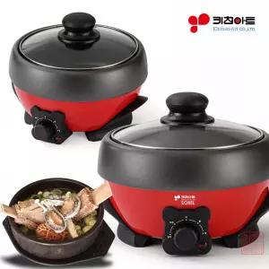 키친아트 쏘렐 1.2L 미니 멀티 전기냄비 3단계 온도조절 전골 국 찌게소형 전기쿠커 그릴 포트 캠핑 MC600