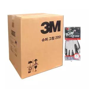 쓰리엠 NBR코팅장갑 Large 1박스 100켤레 슈퍼그립200
