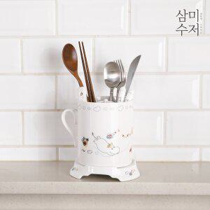 [삼미수저] 무민 더키친 손잡이 수저통