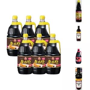 우스타소스 2.1KG 6개/우스터/요리/소스/바베큐/양념/돈카츠/가정용/우스타/간장/대용/간편/돈까스/대용량