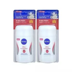 니베아 데오드란트 스틱 드라이 앤 콤포트 50ml 2개