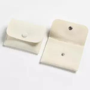 벨벳 액세서리 보관 주머니 아이보리 사각 9.5x7.5cm
