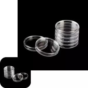 빙투 화폐수집 동전 코인종류 보관 캡슐 투명케이스 100p 플라스틱 27mm 25mm