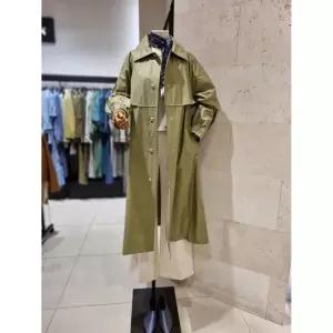 수량한정 더 아이잗컬렉션 버튼 밴딩 벨티드 트렌치 코트 CM3A0TC80 2749950