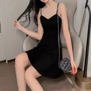 미니 끈 원피스 여성 봄 여름 나시 치마 뷔스티에 민소매