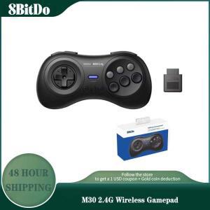 8BitDo-M30 2.4G 무선 게임 패드, 오리지널 세가 제네시스 및 드라이브
