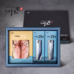 [제주본가][냉동]성산포 옥돔고등어 혼합세트(옥돔: 3미,540g/고등어: 6쪽 960g)