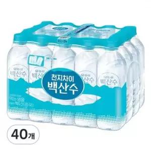 백산수 무라벨 생수 330ml 40개 one option