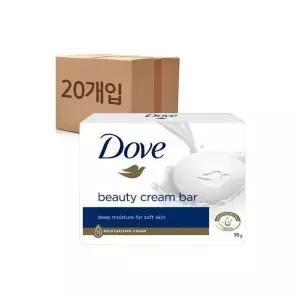 도브비누 화이트 뷰티바 대용량 세수 비누 90g 20개 총 1800g