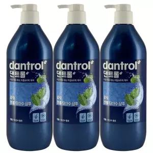 댄트롤 멘톨쿨링 탄산수 샴푸 820ml 3개