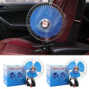 자동차 쿨링팬 화물차 8인치 전기 자동차 진동 팬 냉각 트럭 바람 15W 12V/24V 여름 차량  C Y7J5