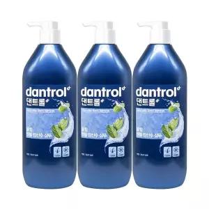댄트롤 쿨링 멘톨 탄산수 샴푸 820ml 3개팩