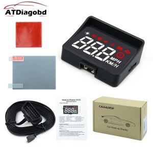 HUD 자동차 헤드업 디스플레이 OBD2 EUOBD 과속 경고 자동 전자 전압 알람 A100 HUD보다 나은 신형 A100S