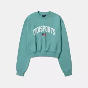 [오아이오아이컬렉션]FLAG LOGO CROP SWEATSHIRT[MINT]