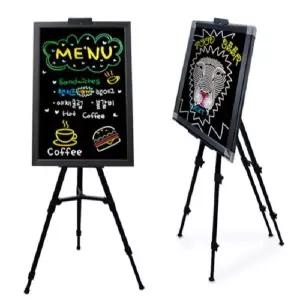 안내 금강 블랙 보드 (50x70cm)+삼각 이젤