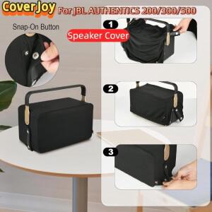 jbl호환 Authentics 200 300 500 스피커용 CoverJoy 하드 쉘 케이스 탄성 가장자리가 있는 프리미엄 방진