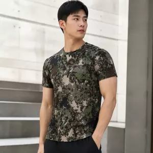군용 로카티 카모플라쥬 반팔 티셔츠 기능성 런닝웨어 운동복