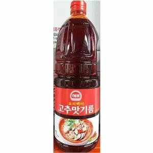 둘섭 고추맛기름 해표 1.8L X8 고추잡채양념 짬뽕불맛소스