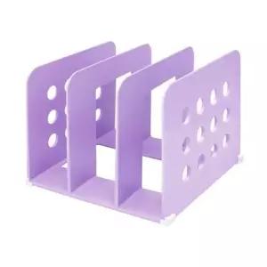 피코 3단책꽂이 미우 200x202x160mm 라벤더 책받침대