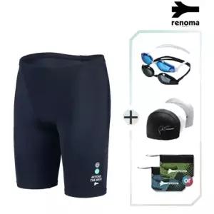 남성 4부 실내수영복 4종세트 (랜덤출고) MS2F805SET-BK IC
