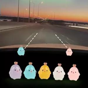 차폭 병아리 차폭감 인형 스티커 차 폭 주행 연습 차선 변경 초보운전 안전 라인 야광 좁은길 충돌 방지 거리감