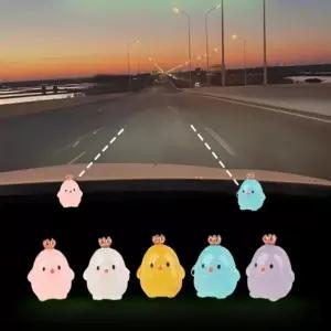 자동차용품 병아리 차폭감 인형 스티커 차폭 거리감 주행 연습 초보운전 안전라인 야광 좁은길 충돌방지