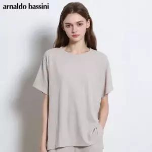 [아날도바시니(ARNALDO BASSINI)] 썸머 솔리드 티셔츠 (택가격 58000원)