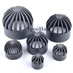 1~ 20Pcs PVC 라운드 공기 덕트 벤트 커버  캡 Lsolation 그워터 어항 거터 가드 메쉬 워터 호스 필터 파이