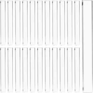핸드메이커 200pcs 2 x 1 /4 0.04 인치 투명 세팅 블록 유리 및 거울용 아크릴 시트 주방 욕실 창문 설치