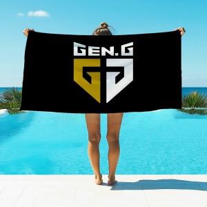 라포식 1개 S15 히어로 G2 GEN.G FNC 팀 소프트 프린트 타월 플란넬 빠른 건조 양면 목욕 세안 벨벳 흡수